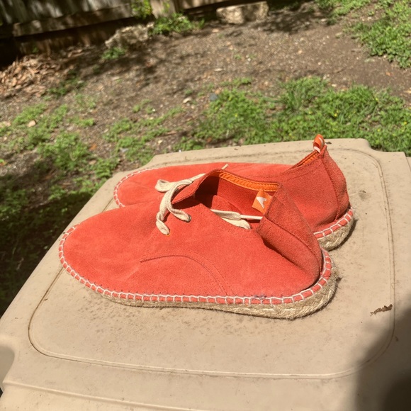 Orange handmade espadrilles - Picture 6 of 6